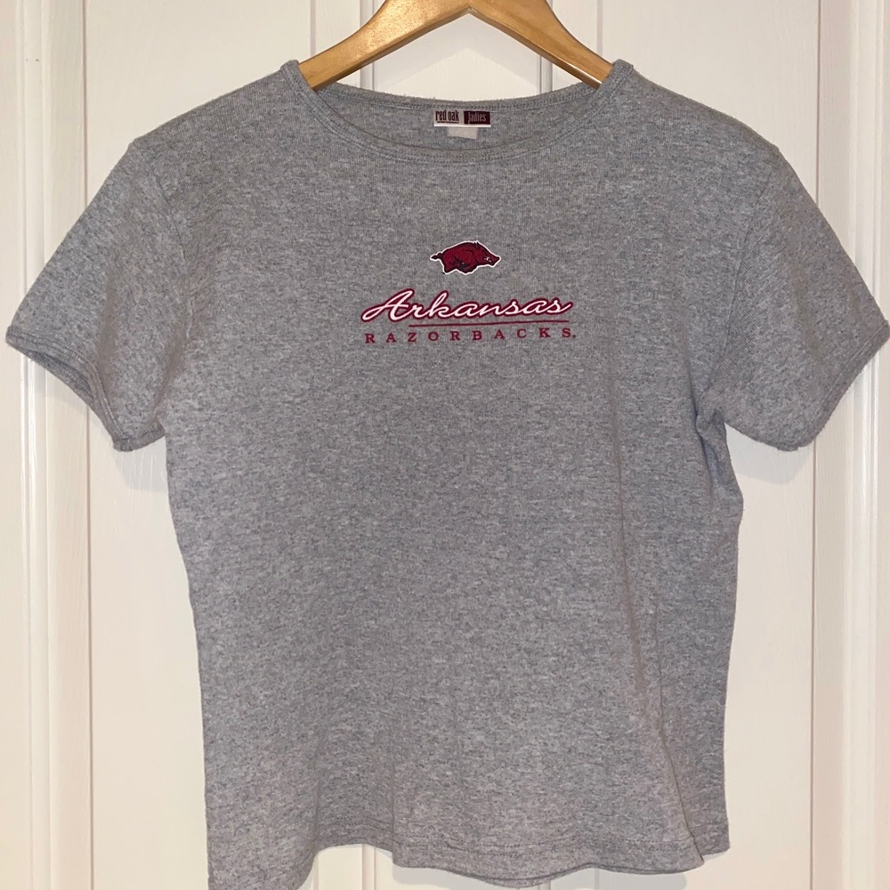 Grey Arkansas Razorbacks T-Shirt